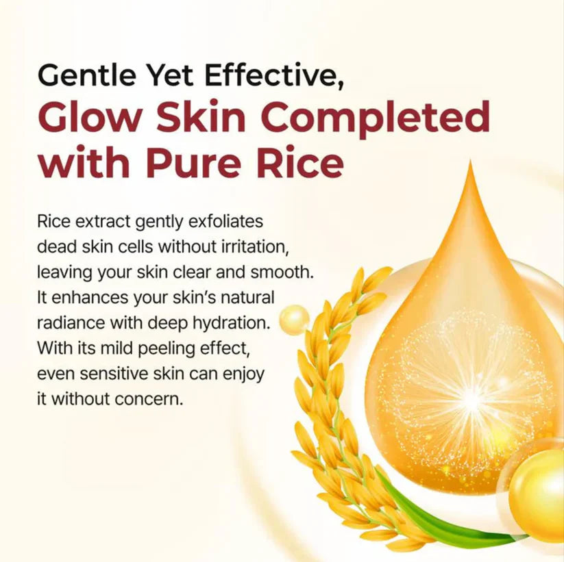 SilkGlow Rice Ampoule Exfoliant Set (one bottle)