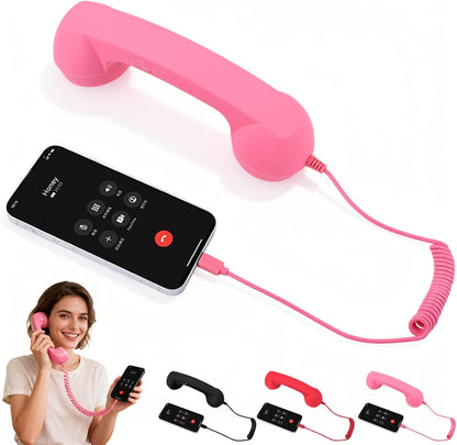 Retro Phone Handset,2026 New Retro Style Type-C Phone Handset