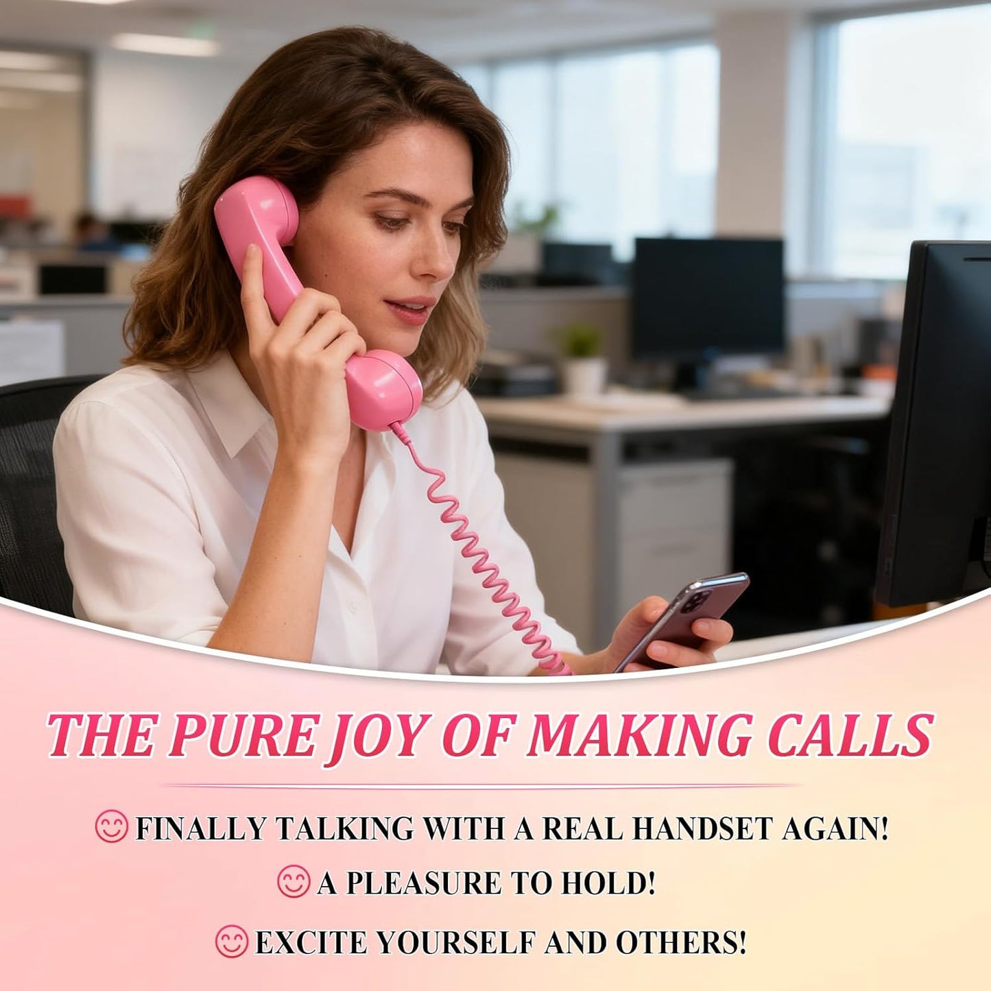 Retro Phone Handset,2026 New Retro Style Type-C Phone Handset