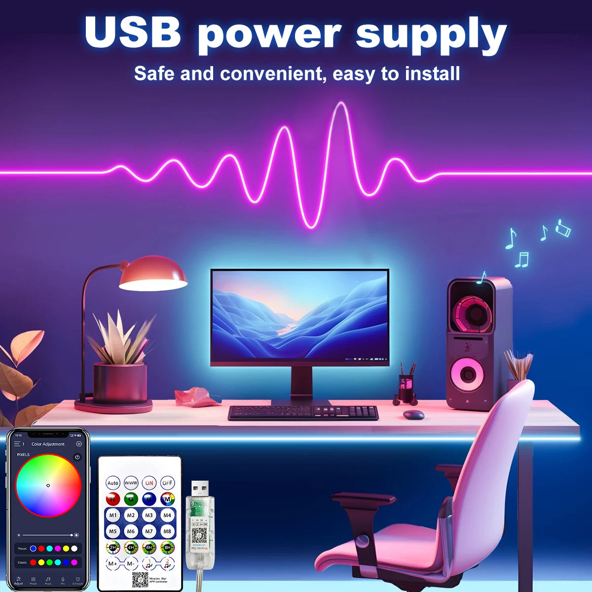 Faugettt GlowFlex RGB LED Strip