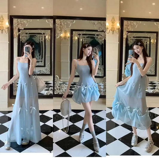 Butterfly Knot 3-in-1 Slimming Strap Dress