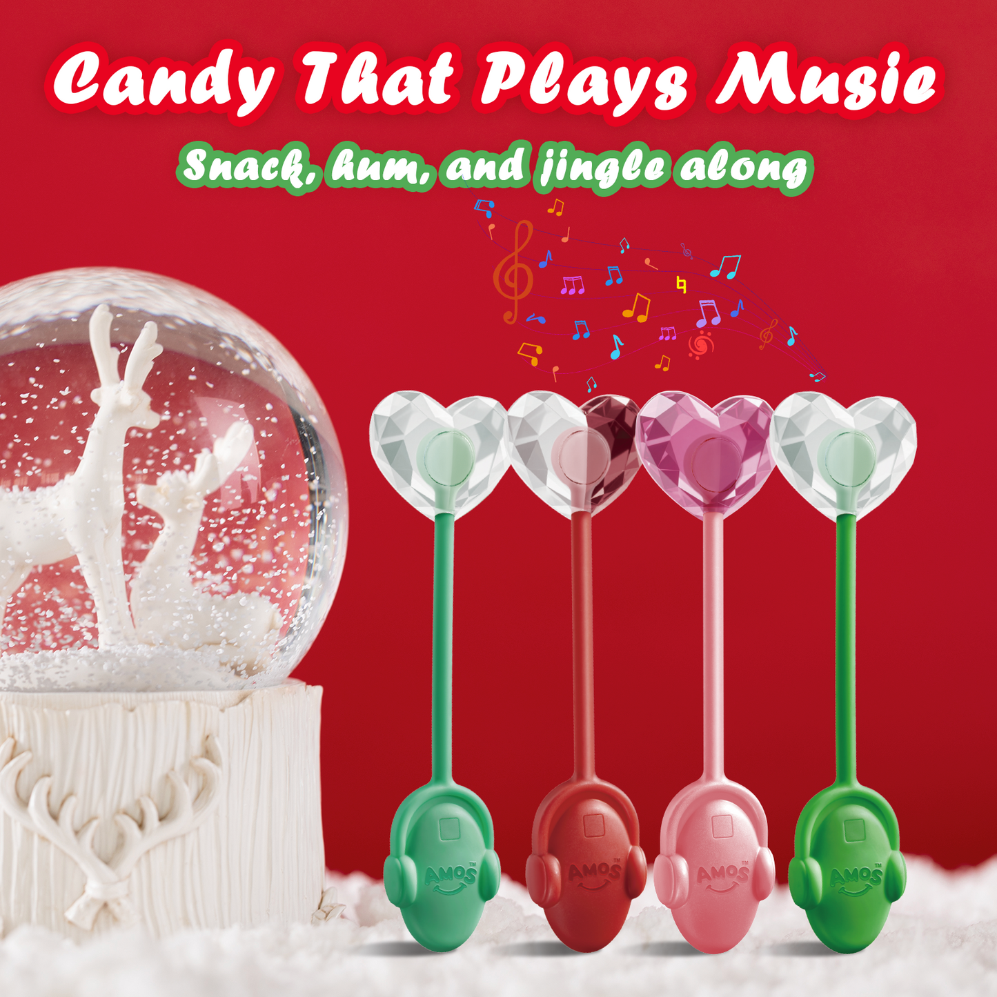 TastySounds - Christmas Music Lollipop New 4 Flavor-Mix