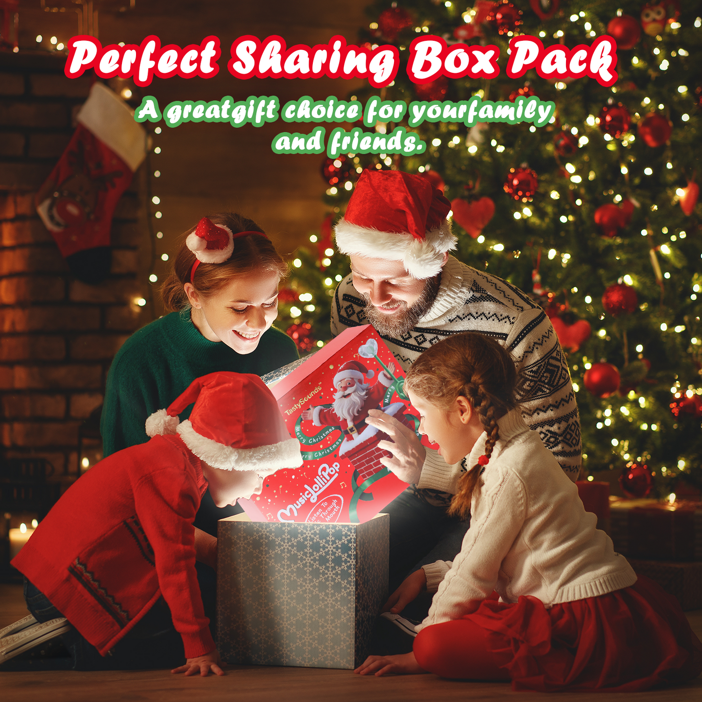 TastySounds - Christmas Music Lollipop New 4 Flavor-Mix